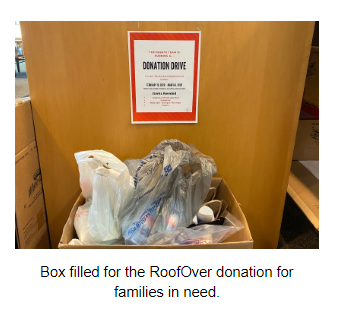 RoofOver Transitional Shelter Donation Drive