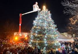 An outstanding crowd witnesses the Perkasie Tree Lighting as it makes its return this year.