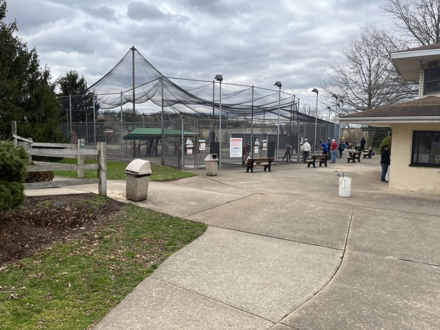 The batting cages. Photo taken 3/20.