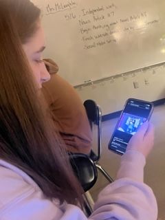 Faith Harden watches Bluey on Tik Tok
Credit: Maddie Kuhns