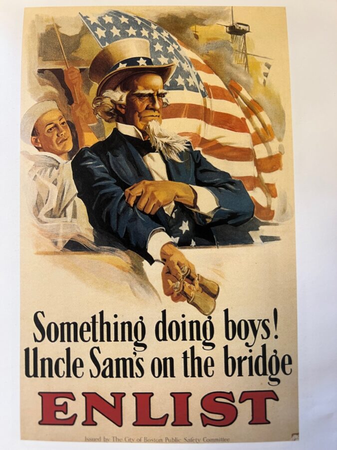 This is propaganda that was used in the War to get people to enlist.