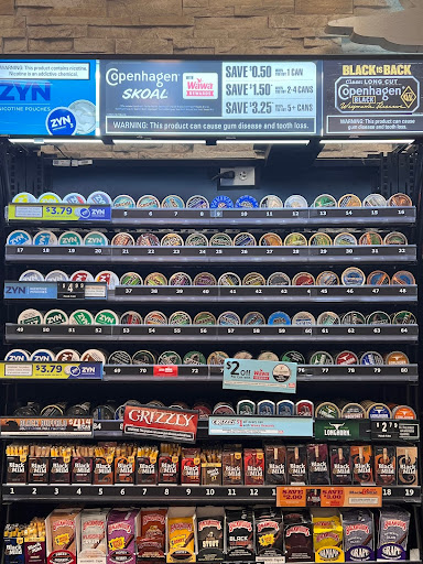 Zyns and other nicotine pouches being sold in a local Wawa.