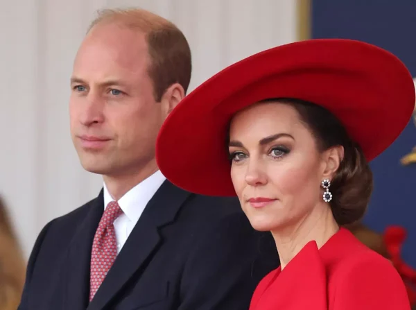Prince William, left, and Catherine, Princess of Wales, in London in November. 