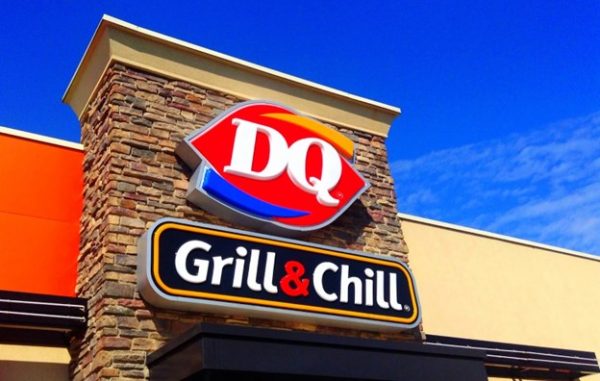 Dairy Queen Ice Cream Grill and Chill Sign.