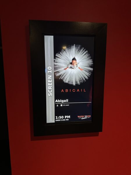 Photo of Abigail movie cover at the Water Tower Cinema