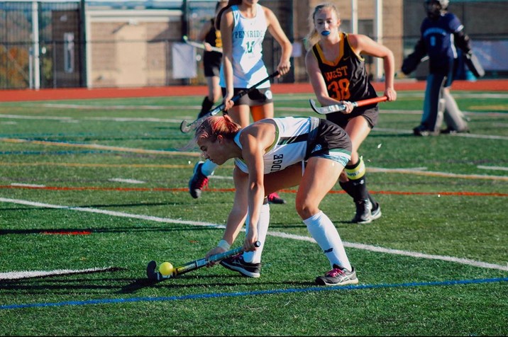 Noelle Stash, Pennridge Field Hockey player during a game, 2022.