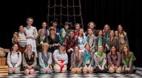 The picture shows Ford (on the back row, and two in if read left to right) with the cast from Pennridge’s fall play, Peter and the Star Catcher.