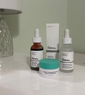 The Ordinary and Drunk Elephant skincare products