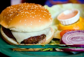 Blackened Burger at Barney's Gourmet Hamburgers
Barney’s Gourmet Hamburgers 4162 Piedmont Avenue Oakland, Ca
