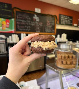 Chocolate and Cappuccino Crunch Ice Cream Sandwich