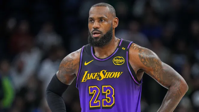 Lebron James during Lakers game 