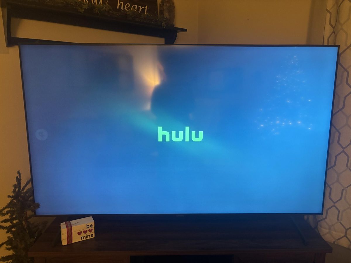 The opening screen of Hulu, a popular streaming service.