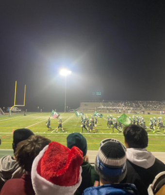 The Pennridge Rams taking the field in the District 1 6A Final
