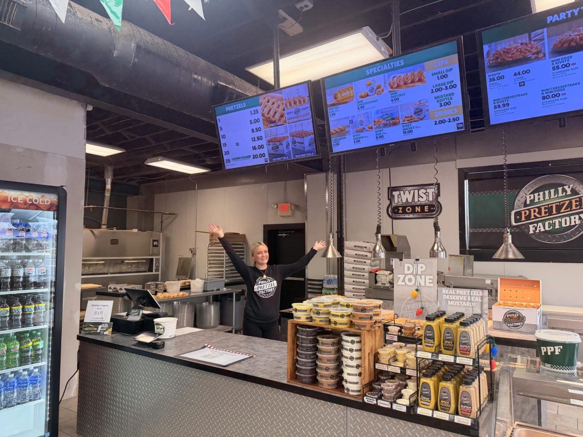Employee Keira Stricker at Philly Pretzel Factory 