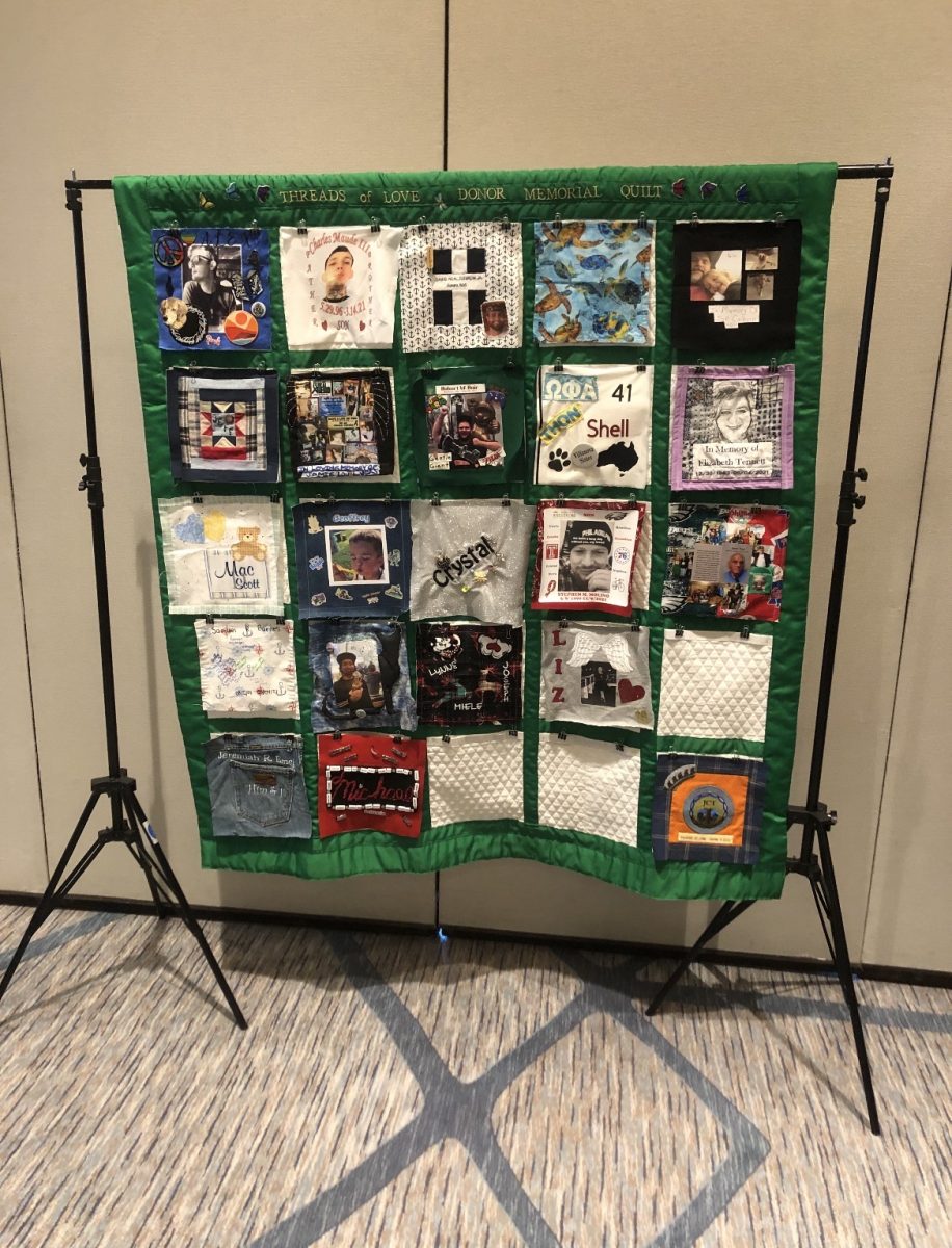 2021 Gift of Life Donor Memorial Quilt families made for their loved ones