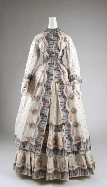 A women's day dress from the 19th century