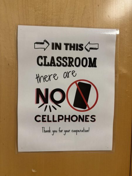 A sign hanging on Johann Sheppard's door in room 379.