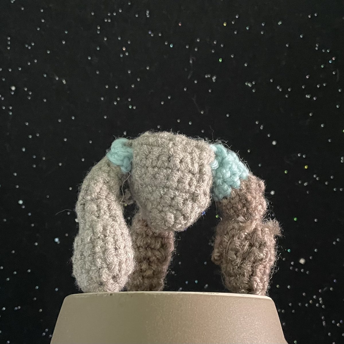 A crocheted plush of Rocky from Project Hail Mary